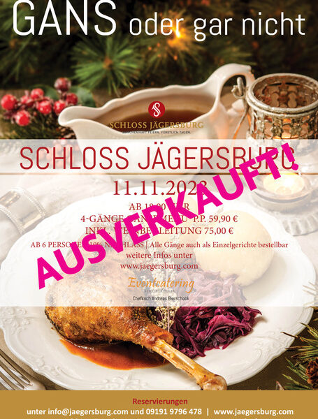 jägersburg a3 plakat gansog 2710 ausverkauft